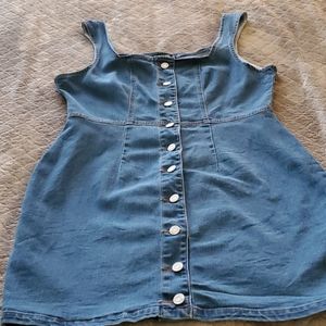 Missguided Denim Mini Dress For Sale!